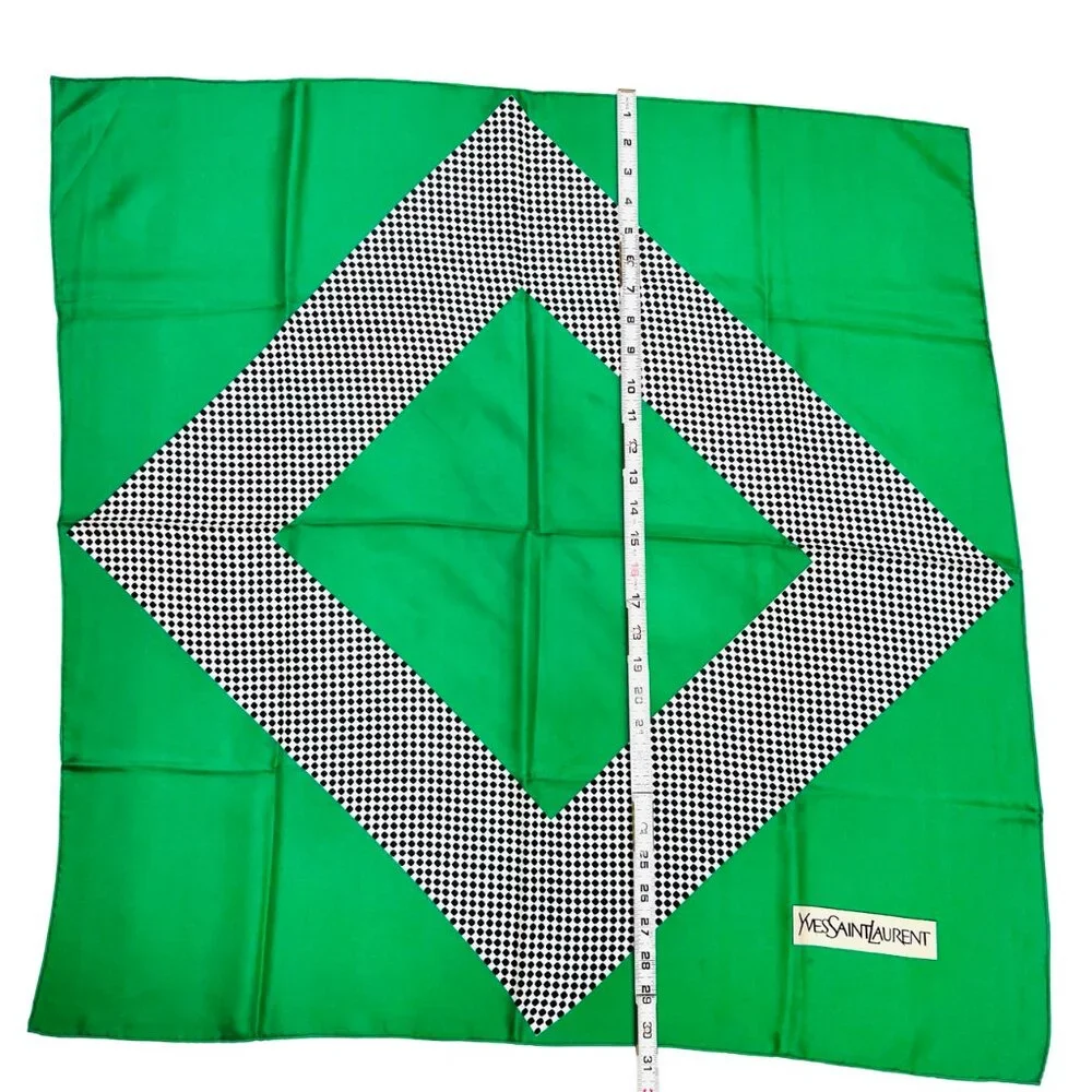 Vgt Yves Saint Laurent YSL  100%  Silk Scarf 31